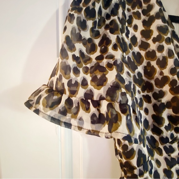 Heartloom leopard print button up midi dress - Picture 4 of 6